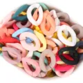 Colorful acrylic open link rings for DIY eyeglass chains, earrings, and hair clip accessories. - Small Frosted Twisted Link Chain / 20 Pieces/Pack