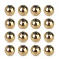Perles rondes dorees en acier inoxydable avec trou pour fabrication des bijoux DIY - Diamètre Environ 3mm (100 Pièces) / Plaqué Or Véritable