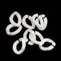Acrylic translucent open chain links smooth DIY earring hairpin glasses chain accessory - 23mm White AB-Coated Style / 20 Pieces/Pack