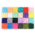 24 Grids Colorful Polymer Clay Beads Boxed DIY Handmade Bracelet Necklace Craft Supplies - 24 Colors Grids Clay Beads Style Three