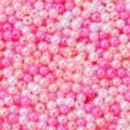 ABS Perlen Perlen Imitation rosa weiss lose runde Perlen fuer DIY handgemachte Schmuck Zubehoer - Rosa Serie