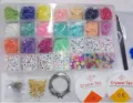 24-grid DIY colorful crystal bead kit with letter beads, elastic cord and jewelry accessories. - 28-Grid Seed Beads, Colored Beads and Accessories (2)