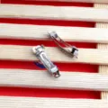 Metal hair clip detail view, DIY spring barrette base accessory, silver tone hollow design. - Regular Fit / 4cm / Silver