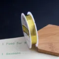 0,3 mm goldfarbene Basteldraht Spule für DIY Schmuckherstellung, Perlen und Haarnadeln. - 0,3 mm / Gold