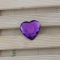 Purple 25mm heart acrylic flatback rhinestone for DIY craft and handmade jewelry accessories - 25mm / Purple