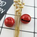 Red painted craft bells 22mm DIY pet jewelry making accessories metal jingle bells craft supply - Red