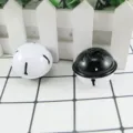 Campanelli bicolori da 4cm per animali domestici ciondoli natalizi giocattoli artigianali - 4cm / Bianco e nero