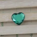 25mm gruener herz acryl strassenstein flacher ruecken fuer diy schmuck herstellung deko. - 25mm / Grün