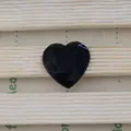 Schwarzer Herz Acryl Strassstein flache Rückseite DIY Schmuck Zubehör 25mm Dekoration - 25mm / Schwarz
