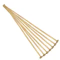 Golden flat head pins for DIY jewelry making, detail view of metal crafting accessories. - 0.7x18mm (100 Pieces/Pack) / KC Gold