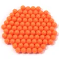 Perles rondes en acrylique orange sans trou pour remplissage de resine DIY accessoires - Orange (sans trou)