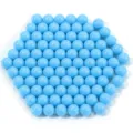 Perles rondes en acrylique bleu, boules sans trou pour remplissage de résine DIY et accessoires. - Bleu (sans trou)