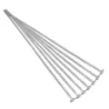 Silver flat head pins T-pins for DIY jewelry making, essential metal craft accessories. - 0.7x18mm (100 Pieces/Pack) / White K/Silver