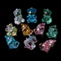 Colgantes de osito de acrílico de colores para joyería DIY collares y dijes de teléfono. - Colgante de Oso / 10 Piezas/Paquete / Transparente Multicolor