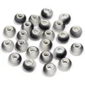 20pcs Resin Large Hole Beads Gradient Flat Round Spacer Beads for DIY Bracelets Necklaces Jewelry - Matte Black and White Two-Tone / 20 Pcs/Pack, Outer Diameter approx. 14mm, Height approx. 9mm, Hole approx. 4.5mm