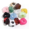 Colorful Acrylic Abacus Loose Beads DIY Bracelet Spacer Beads Multi Color Jewelry Accessories - 50 Pieces / Random Mixed Color Polygons