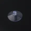 Transparent plastic suction cup with mushroom head hook design for glass tile wall mount. - 30mm (1 Piece)