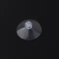 Transparent plastic suction cup with mushroom head, small sucker hook for glass surfaces. - Small Mushroom Suction Cup