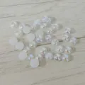 DIY acrylic flatback rhinestones half round AB color cabochons for craft decoration 10mm. - Half Round AB Color Style (Y111) / White