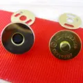 Gouden magnetische drukknopen voor tassen, DIY metalen tas sluitingen en magneetsluiting. - 14mm / Goud