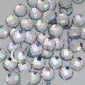 14mm flache Acryl Strasssteine facettiert DIY Schmuck Handwerk glitzer Diamanten - 14mm / AB Regenbogen