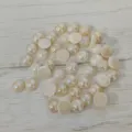 Flatback acrylic rhinestones for DIY crafts, 10mm half round AB color gems for accessories. - Half Round AB Color Style (Y111) / Beige