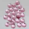 Rosa Acryl Strasssteine flache Rueckseite rund facettiert 14mm DIY Handwerk glänzende Diamanten - 14mm / Rosa