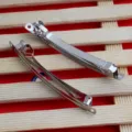DIY metal spring hair clips, silver tone hair barrette base accessories for bows and crafts. - Star Style / 10cm / Silver
