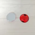 DIY acryl glatt cabochon flachrucken strass 30mm handwerk schmuck zubehoer aufkleber - 35mm / Rot
