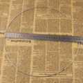DIY Metall Ring Hula Hoop für Traumfänger Basteln Zubehör Handgemachte Drahtrahmen Größe Anzeige - Rund (Geschweißt) / AD 300mm Draht 3mm