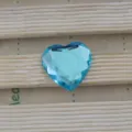Blauer Herz Acryl Strassstein Flatback DIY Handwerk Schmuckherstellung Zubehör Dekoration - 25mm / Aqua