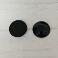 Schwarze Acryl Strasssteine 30mm glatte flache und halbrunde DIY Schmuckzubehörteile. - 35mm / Schwarz