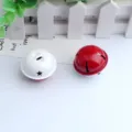 4cm Two-Tone Metal Jingle Bells Red White Christmas Pet Pendant Craft Toy Decoration - 4cm / Red and White