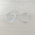 Klares Acryl Cabochons flache Strasssteine für DIY Handwerk und Schmuckherstellung Zubehör. - 35mm / Bodenloses Transparent