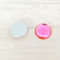 Acryl Strasssteine flache Rückseite 35mm Cabochon rosa Spiegel DIY Schmuck Zubehör - 35mm / Rosa