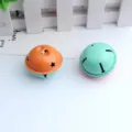4cm two-color metal jingle bells for Christmas tree decoration, pet collar pendants - 4cm / Orange and Light Green