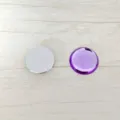 DIY 30mm Acryl rund glatt Cabochon lila Flachrücken Strass Handwerk Schmuck Zubehör - 35mm / Hellviolett
