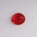 Strass en acrylique cabochon plat rouge 18mm accessoire de patch de pierre précieuse - 18mm / Rouge transparent sans base