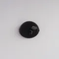 Cabochon Demi-Rond Plat en Acrylique Noir 18mm Accessoires de Bijoux Bricolage Strass - 18mm / Noir