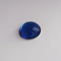 Cabochon Acrylique Bleu Fonce 18mm Strass Dos Plat Pierre Precieuse pour Loisirs DIY - 18mm / Bleu saphir