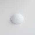 18mm blanc acrylique lisse rond cabochon plat diy bijoux fabrication artisanale gemme patch - 18mm / Blanc Solide