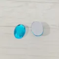 Blue oval acrylic flatback rhinestones for DIY jewelry making and craft decoration projects. - 22*30mm / Aqua