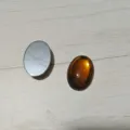 DIY acrylic rhinestone oval flatback cabochon craft jewelry accessories smooth surface shiny gems. - 22*30mm / Coffee