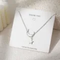 Zilveren maan en ster hanger ketting voor vrouwen elegante sleutelbeen ketting sieraden - Maan en Ster Vorm