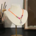 Kleurrijke kleikralen ketting voor kinderen met schattige eenhoorn hanger en verstelbaar koord. - Eenhoorn (Stijl 3)
