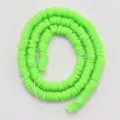 Neon groene polymeer klei kralen 6mm platte ronde heishi kralen voor DIY sieraden maken - Kleur #5