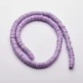 Paarse polymeer klei plat ronde kralen 6mm losse spacer kralen voor DIY sieraden maken ambachten - Kleur 10
