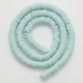 Lichtblauwe polymeer klei kralen 6mm platte ronde heishi kralen streng voor DIY sieraden maken. - Kleur #7