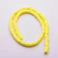 Gele polymeer klei kralen 6mm platte ronde afstandhouders voor handgemaakte DIY sieraden - Kleur #3