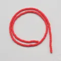 Rode 6mm polymeer klei platte ronde kraal voor handgemaakte DIY sieraden maken en knutselen. - Kleur 21